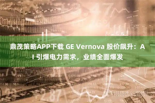 鼎茂策略APP下载 GE Vernova 股价飙升：AI 引爆电力需求，业绩全面爆发