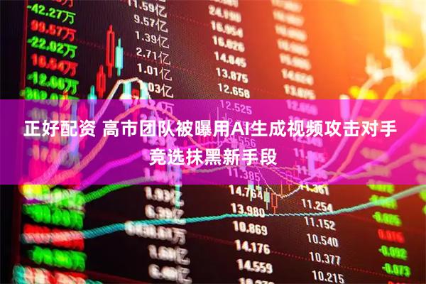 正好配资 高市团队被曝用AI生成视频攻击对手 竞选抹黑新手段